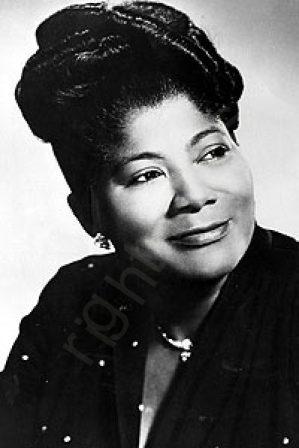 Mahalia Jackson, the Gospel Queen sang "Take my hand precious Lord"